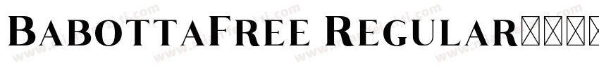 BabottaFree Regular字体转换